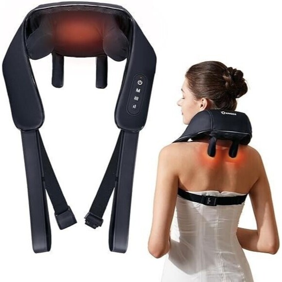 NEW IN BOX KNQZE Deep Tissue 4D Neck Shoulder Kneading Massager with Heat KN6 - Picture 1 of 5